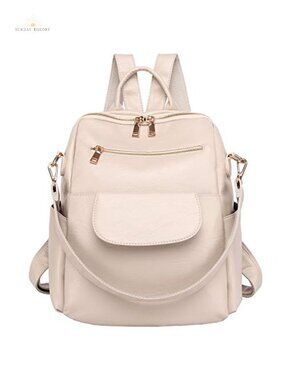 Waterproof Convertible Backpack Purse with Removable Shoulder Strap Multi-Pocket